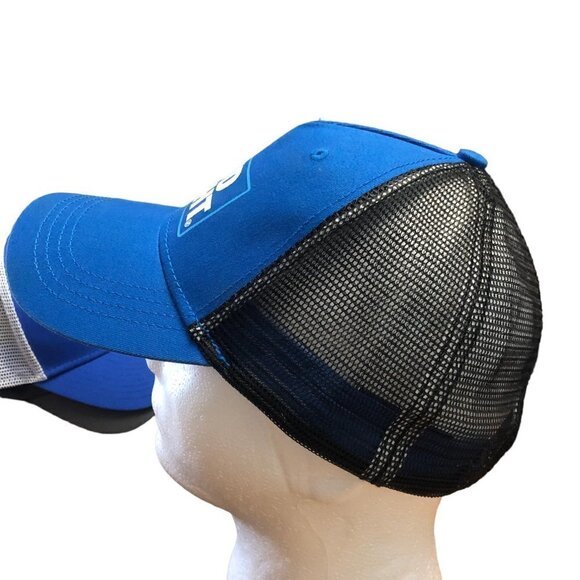 Bud Light Budweiser Adjustable Trucker Hat Cap Blue Mesh Back H3 Headwear EUC - Picture 4 of 8